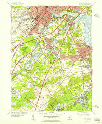 1954 Map of New Brunswick, NJ — High-Res | Pastmaps